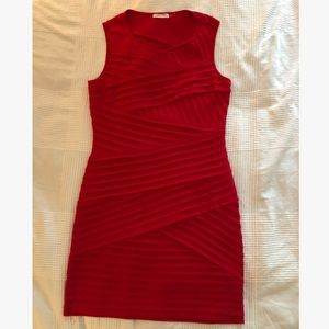 VGUC Red Calvin Klein Dress Size 12